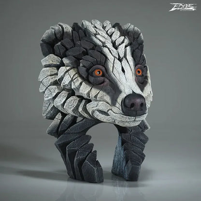 Badger Bust (Edge Sculpture by Matt Buckley)