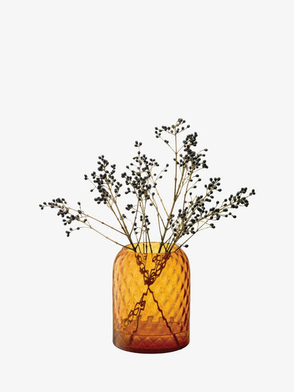 Dapple Vase Sun Amber 16cm (LSA)