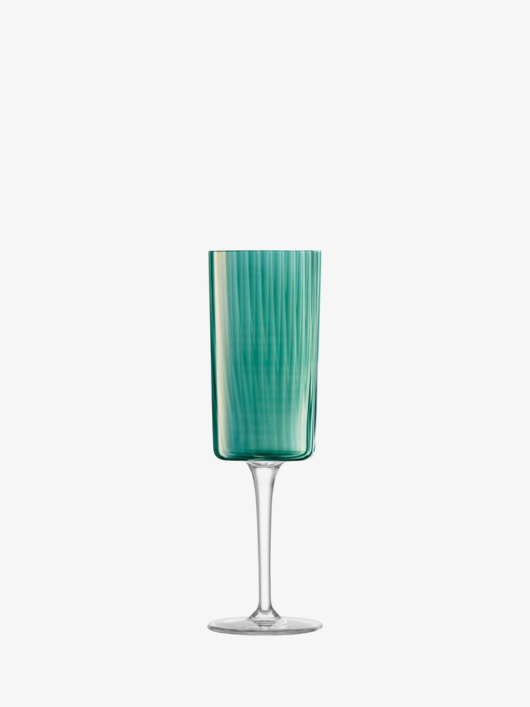 Gems Champagne Flute Jade - Set of 4 (LSA)