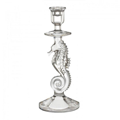 Seahorse Centrepiece Bowl & TWO Seahorse Candlesticks (Waterford Crystal)