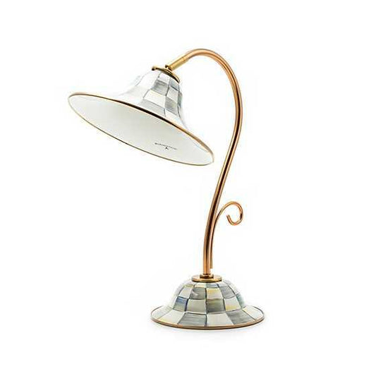 Sterling Check Desk Lamp (Mackenzie Childs) - Gallery Gifts Online 