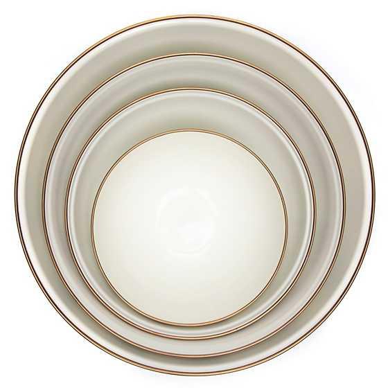 Sterling Check Enamel Everyday Bowl - Extra Large (Mackenzie Childs) - Gallery Gifts Online 