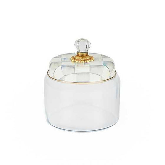 Sterling Check Kitchen Canister - Medium (Mackenzie Childs) - Gallery Gifts Online 