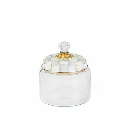 Sterling Check Kitchen Canister - Small (Mackenzie Childs) - Gallery Gifts Online 