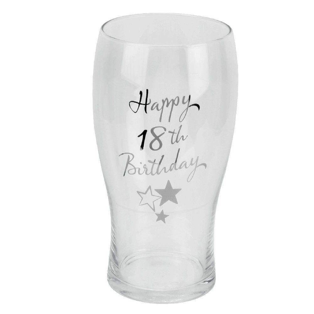 18th Birthday Pint Glass (Widdop) - Gallery Gifts Online 