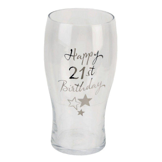21st Birthday Pint Glass (Widdop) - Gallery Gifts Online 
