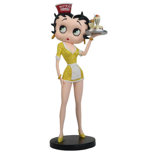Betty Boop Diner Waitress Yellow Glitter Dress (Betty Boop)