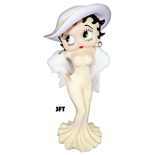 Betty Boop Madam 3ft Cream Dress - Gallery Gifts Online 