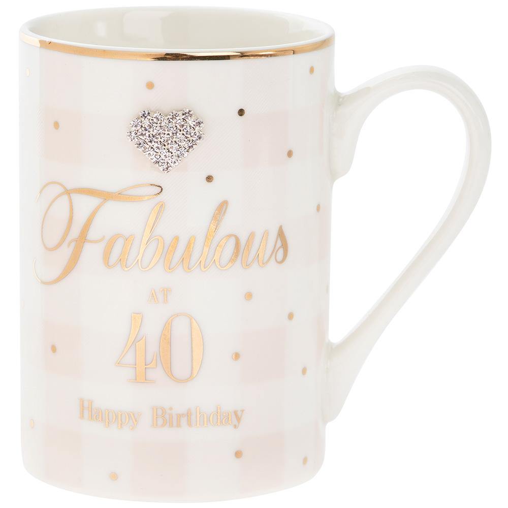 40th Birthday Mug (Leonardo) - Gallery Gifts Online 