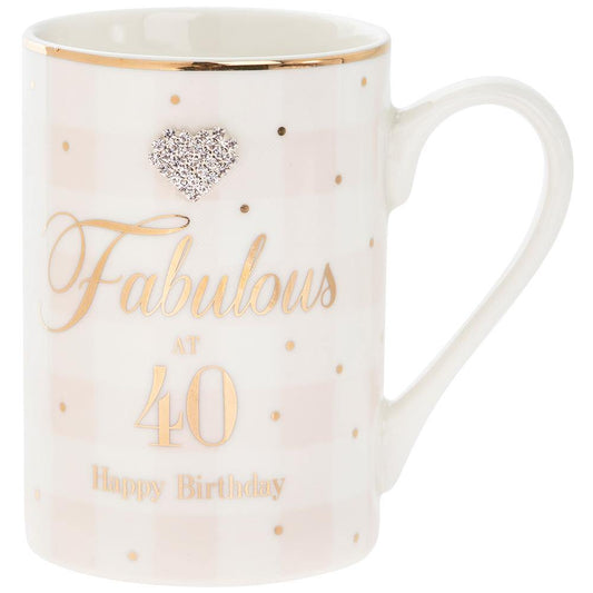 40th Birthday Mug (Leonardo) - Gallery Gifts Online 