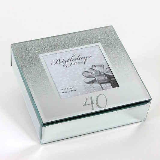 40th Birthday Trinket Box (Widdop) - Gallery Gifts Online 