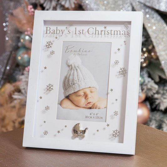 4x6 Baby's 1st Chrismas Photo Frame - Bambino (Widdop) - Gallery Gifts Online 