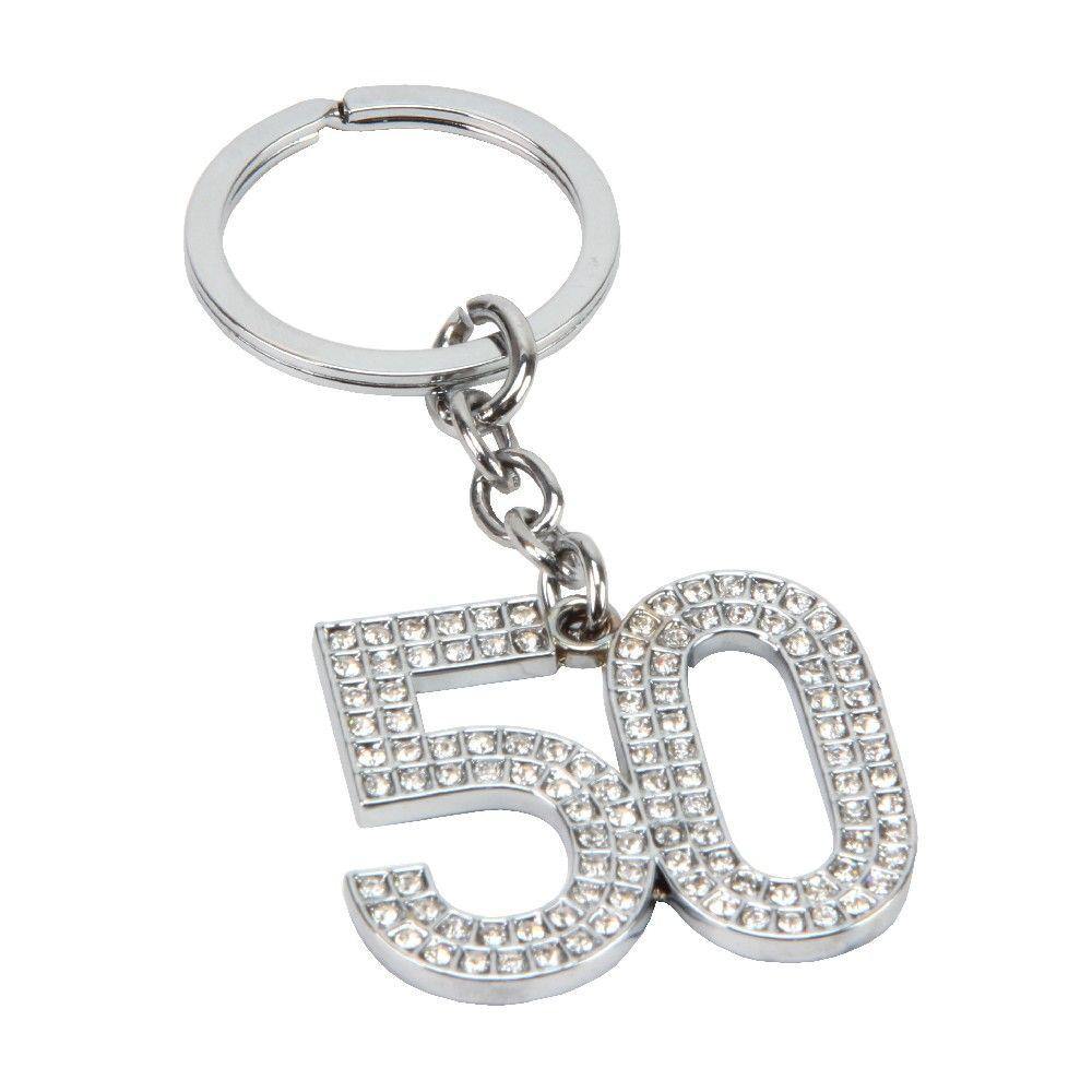 50th Key Rings 50th Crystal Keyring (Widdop) – Gallery Gifts Online