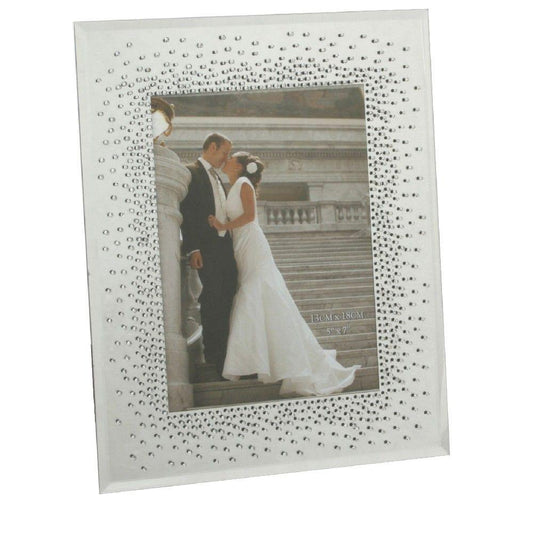 5x7 Wedding Mirror Photo Frame (Widdop) - Gallery Gifts Online 