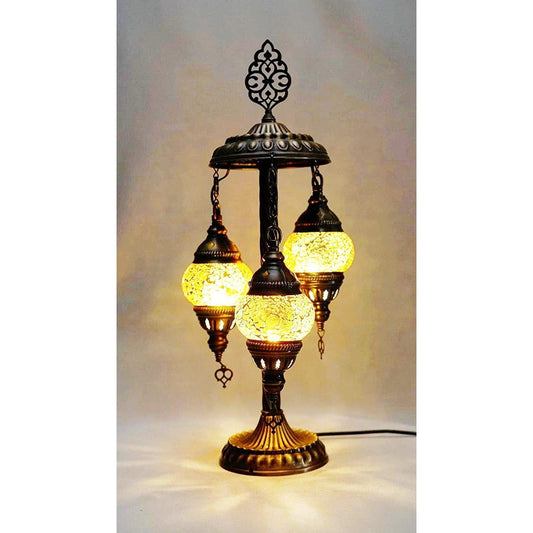Table Standing Cascade Lamp - Amber - Gallery Gifts Online 