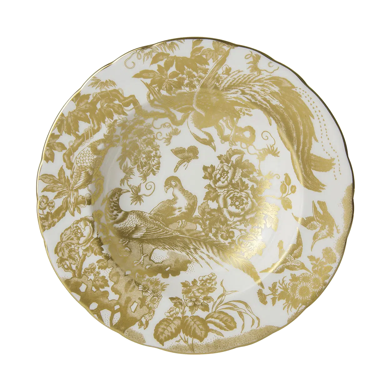 Aves Gold - Rim Soup (Royal Crown Derby)