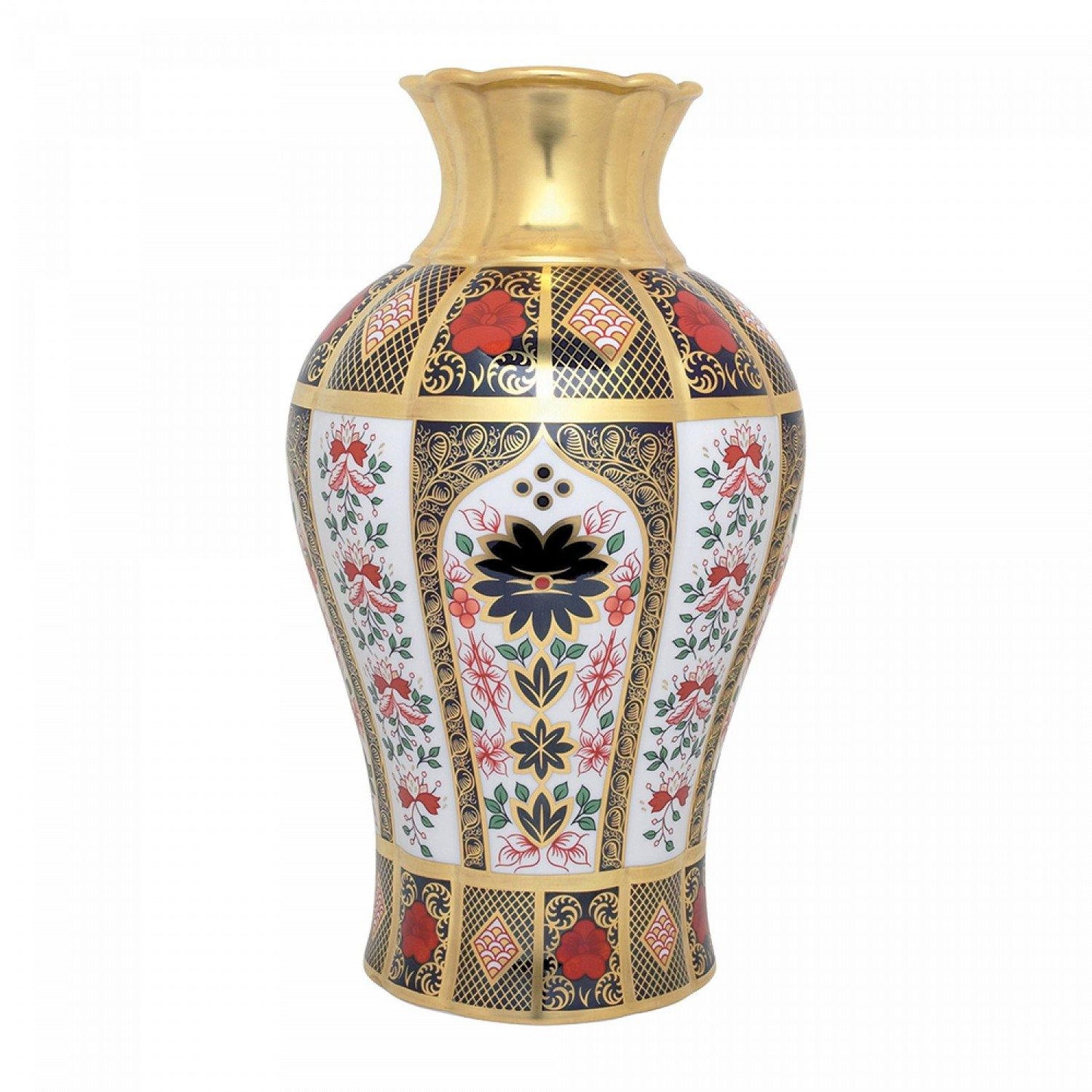 Old Imari Solid Gold Band - Arum Lily vase Large Size - Gallery Gifts Online 