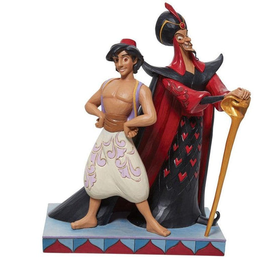Aladdin and Jafar Good Vs. Evil - (Disney Traditions by Jim Shore) - Gallery Gifts Online 