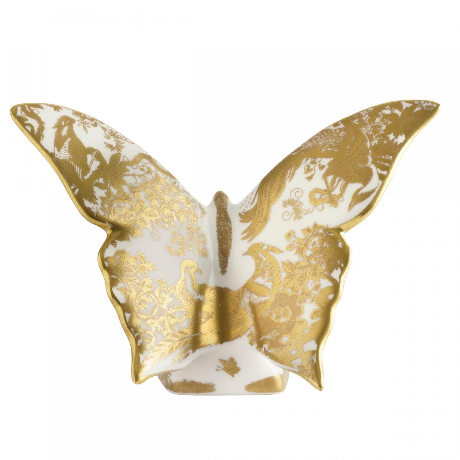 Aves Gold - Butterfly (Royal Crown Derby) - Gallery Gifts Online 