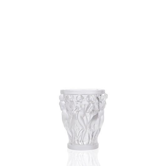 Bacchantes Vase Small Size Clear (Lalique) - Gallery Gifts Online 