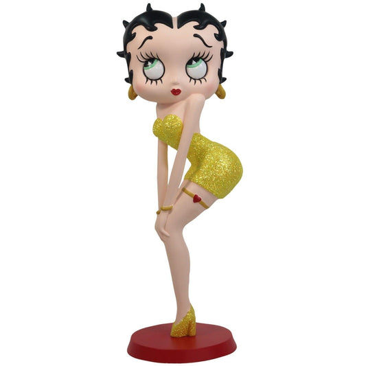 Betty Boop Classic Pose Yellow Glitter Dress (Betty Boop) - Gallery Gifts Online 