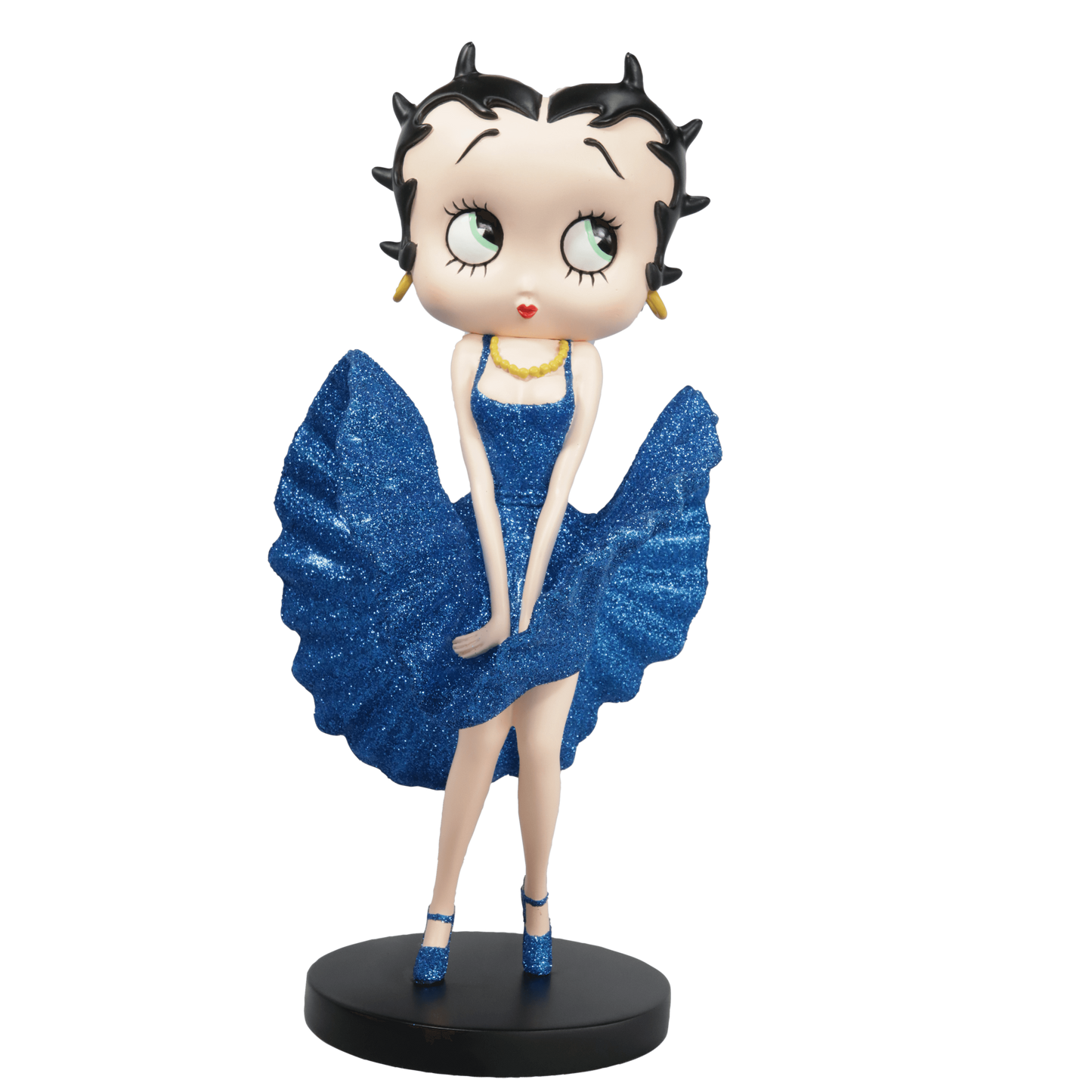Betty Boop Cool Breeze Blue Glitter (Betty Boop) - Gallery Gifts Online 