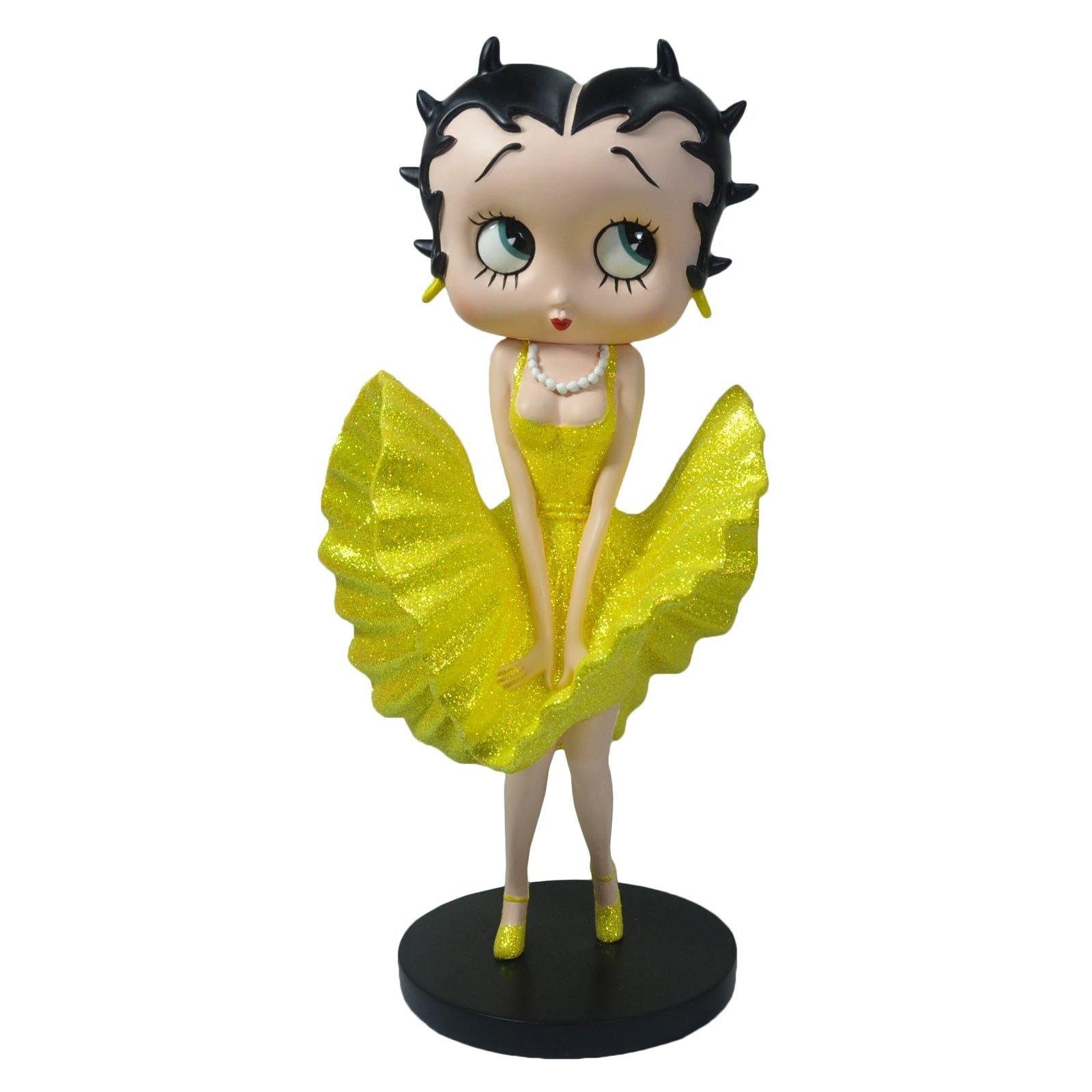 Betty Boop Cool Breeze Yellow Glitter (Betty Boop) - Gallery Gifts Online 