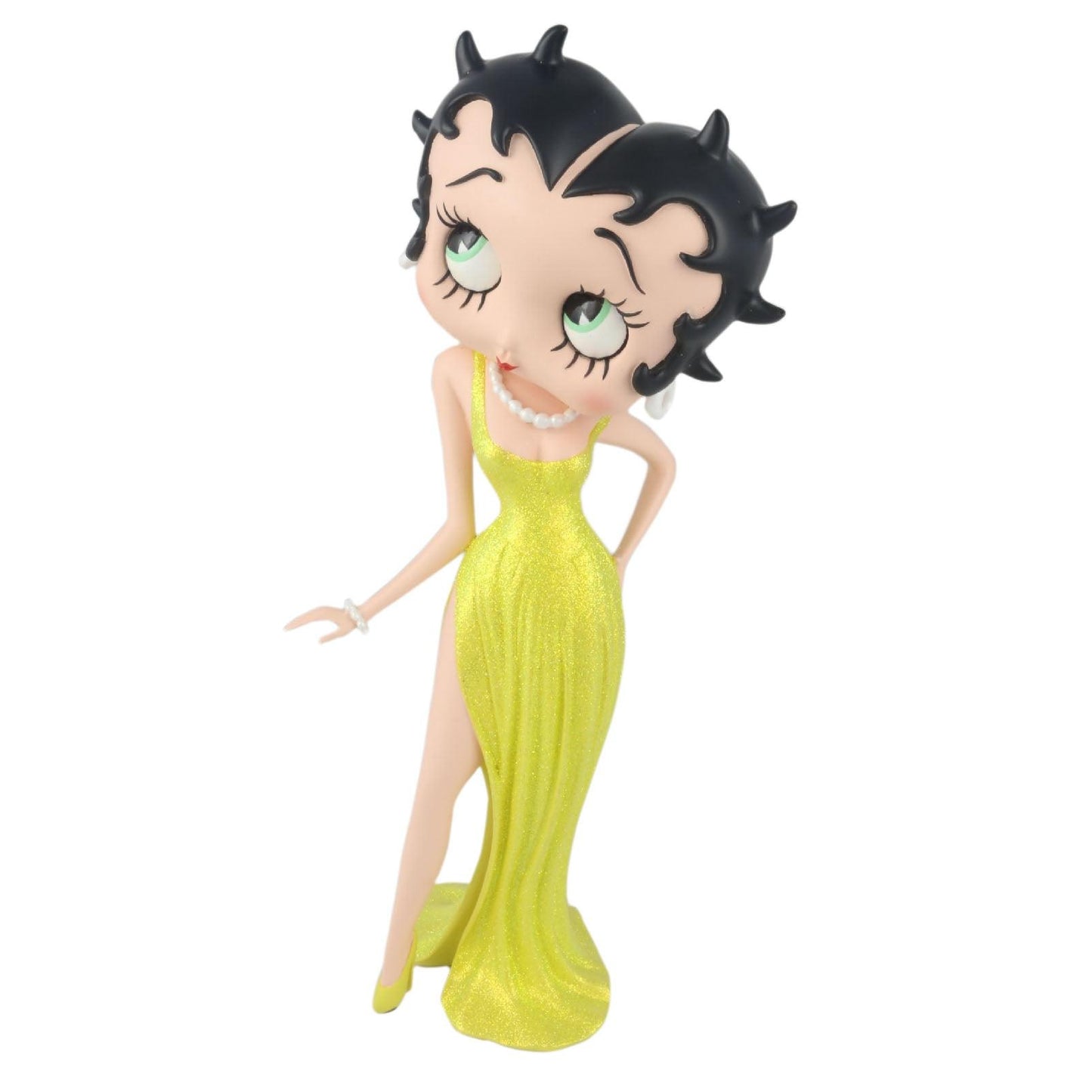 Betty Boop Evening Dress Yellow Glitter (Betty Boop) - Gallery Gifts Online 