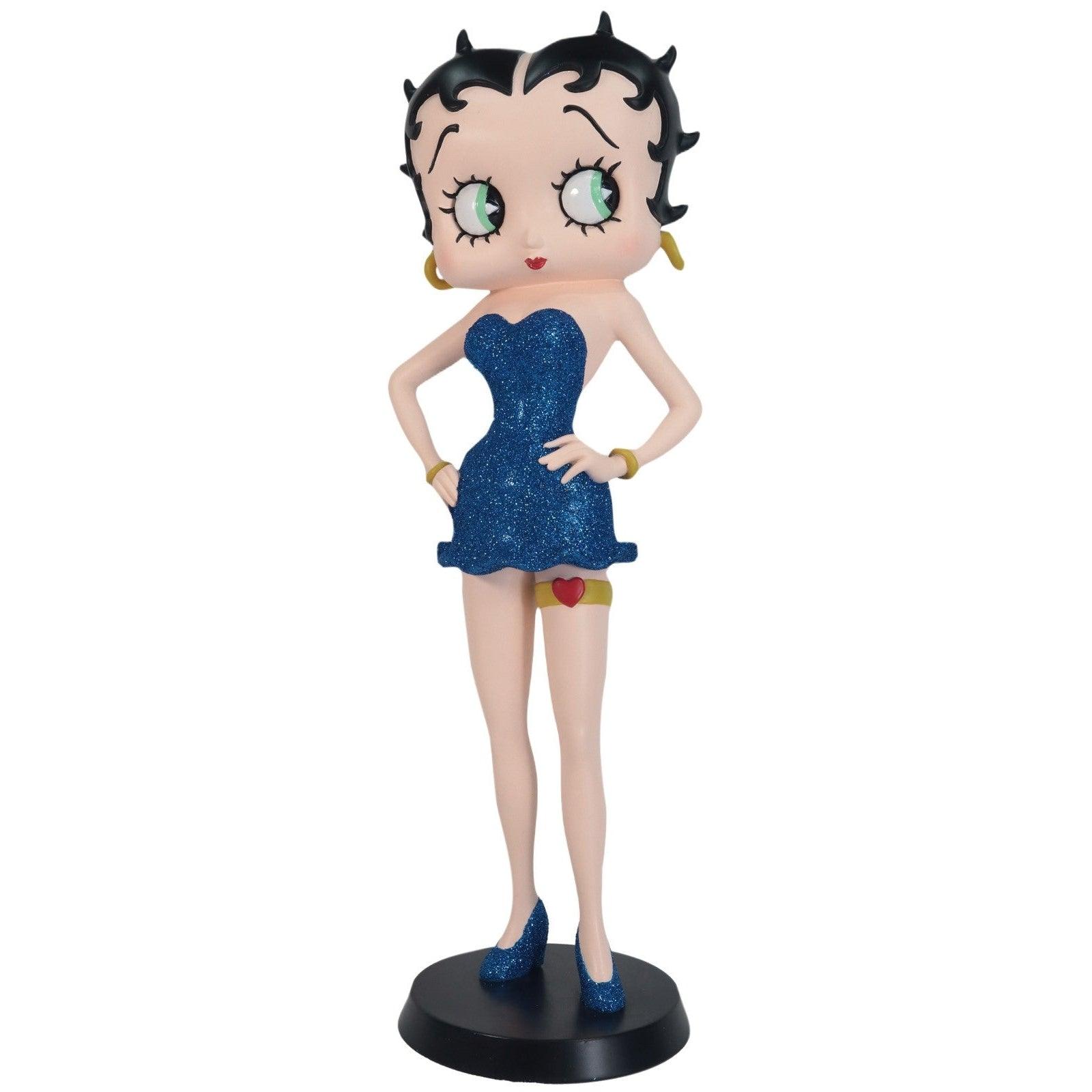 Betty Boop Garter Blue Glitter (Betty Boop) - Gallery Gifts Online 