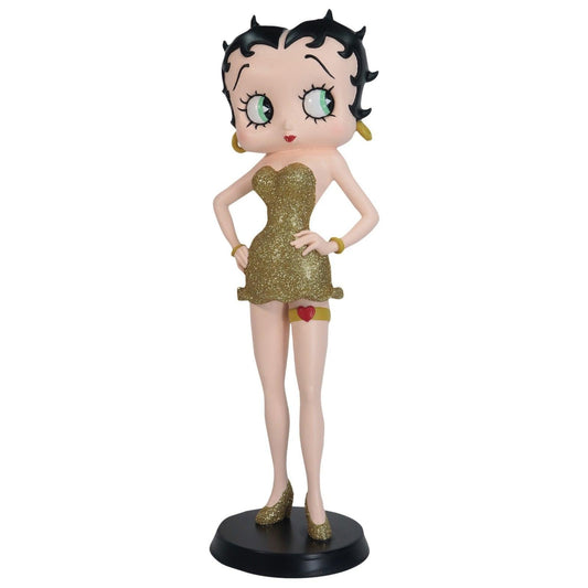Betty Boop Garter Gold Glitter Dress (Betty Boop) - Gallery Gifts Online 