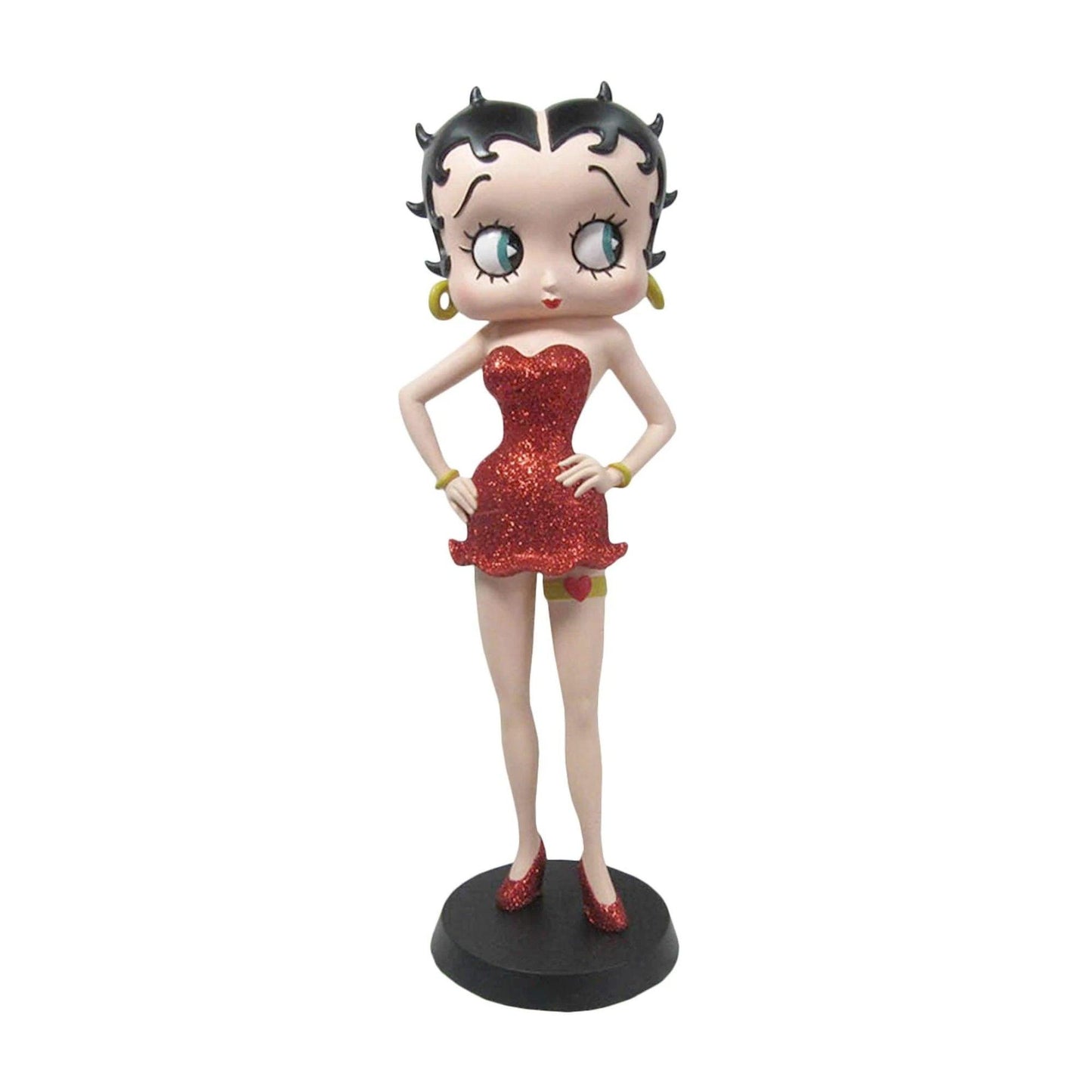 Betty Boop Garter Red Glitter (Betty Boop) - Gallery Gifts Online 