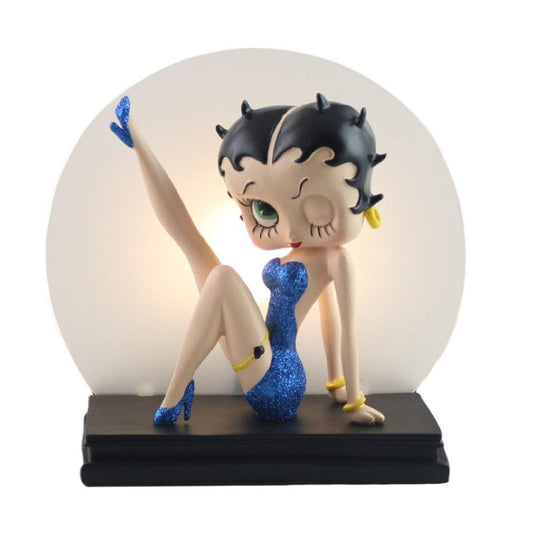 Betty Boop Leg Up Lamp - Blue Glitter (Betty Boop) - Gallery Gifts Online 