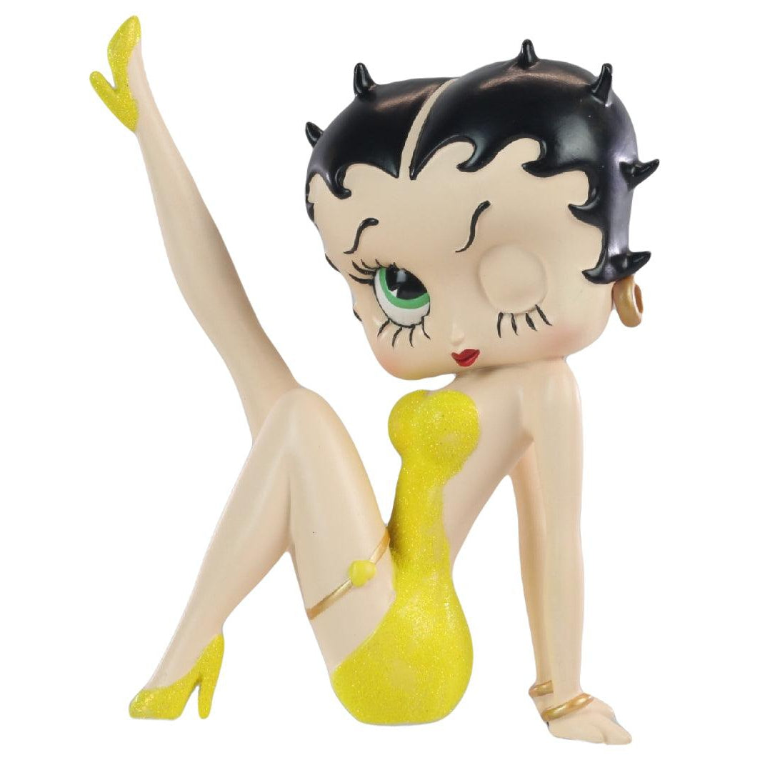 Betty Boop Leg Up (Yellow Glitter) (Betty Boop) - Gallery Gifts Online 