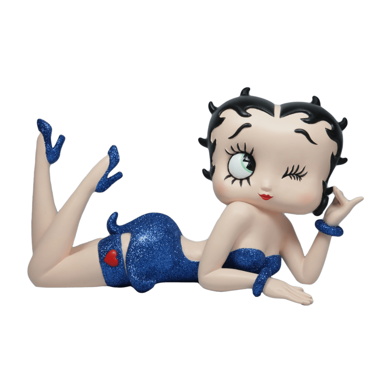 Betty Boop Lying Blue Glitter (Betty Boop) - Gallery Gifts Online 