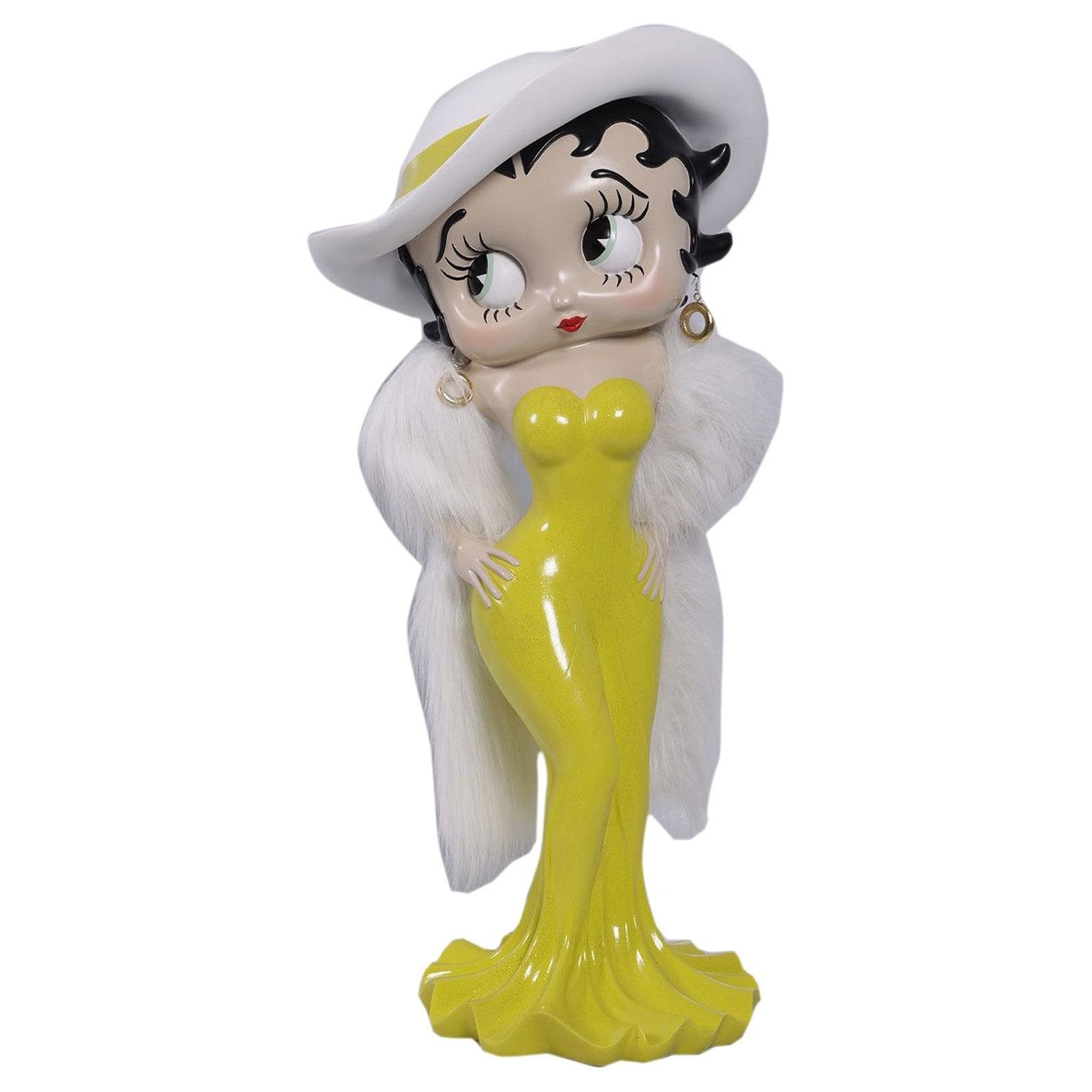 Betty Boop Madam 3ft Yellow Glitter Dress (Betty Boop) - Gallery Gifts Online 