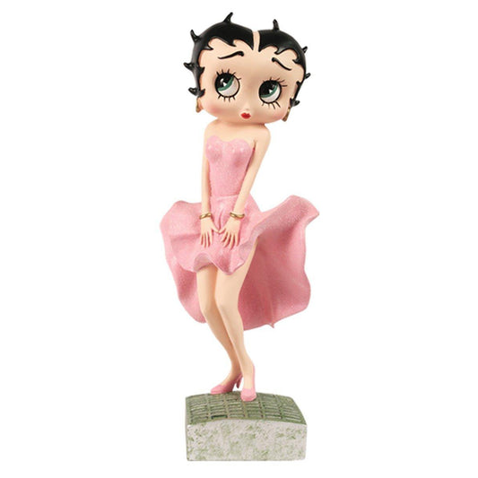 Betty Boop Posing Pink Glitter Dress (Betty Boop) - Gallery Gifts Online 