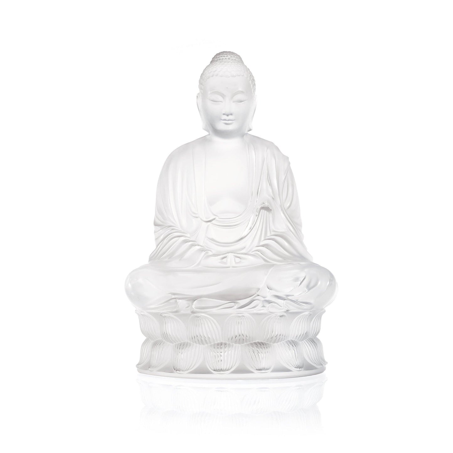 Buddha Figure Clear Small (Lalique) - Gallery Gifts Online 