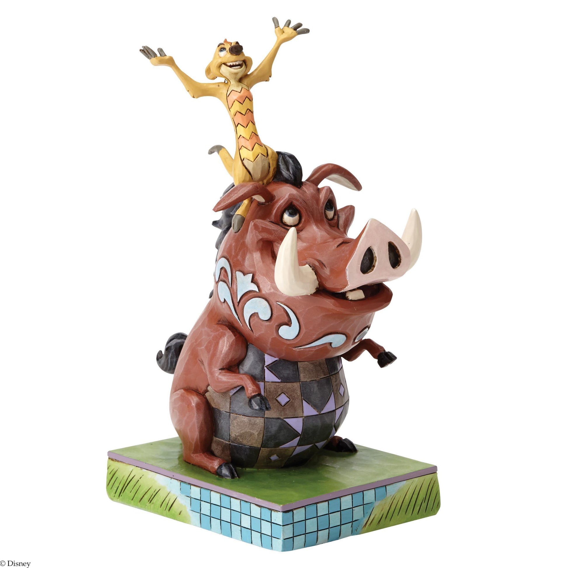 Carefree Cohorts (Timon and Pumbaa Figurine) (Disney Traditions by Jim Shore) - Gallery Gifts Online 