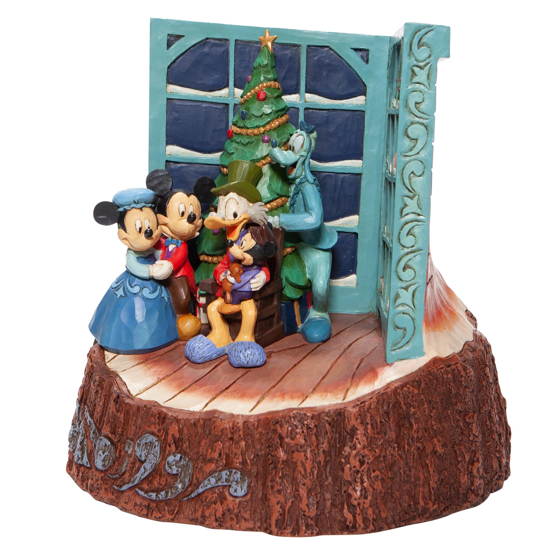 Carved by Heart Mickey Mouse Christmas Carol Figurine (Disney Traditions by Jim Shore) - Gallery Gifts Online 