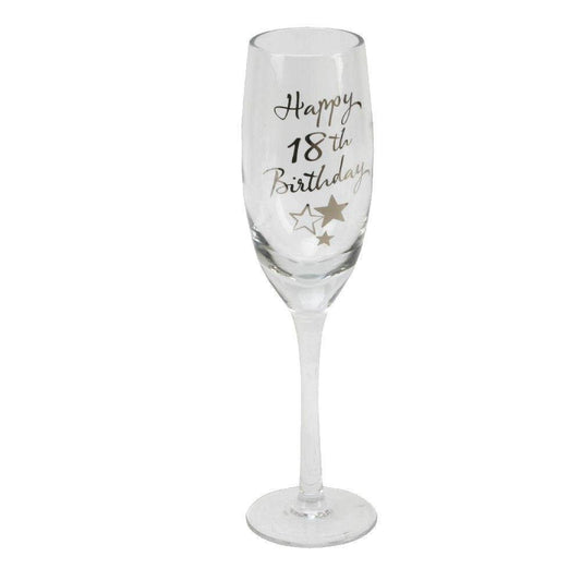 Champagne Flute 18th Birthday (Widdop) - Gallery Gifts Online 