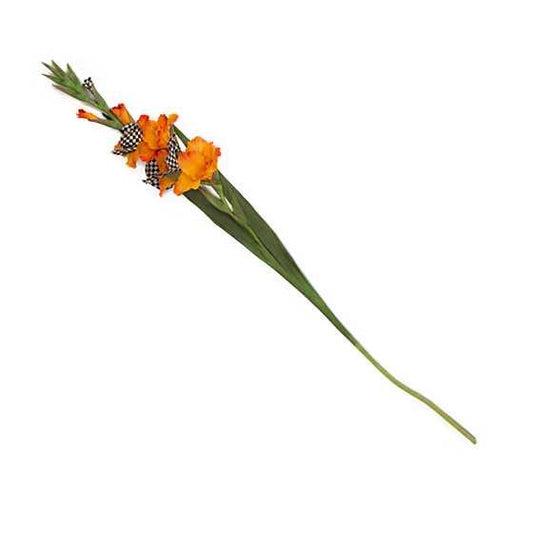 Courtly Check Gladiolus - Orange (Mackenzie Childs) - Gallery Gifts Online 