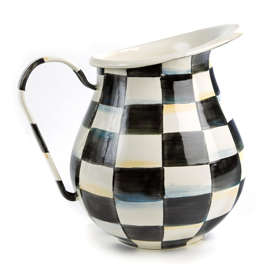Courtly Check Pitcher (Mackenzie Childs) - Gallery Gifts Online 