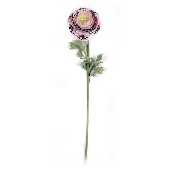 Courtly Check Ranunculus Stem - Purple (Mackenzie Childs) - Gallery Gifts Online 