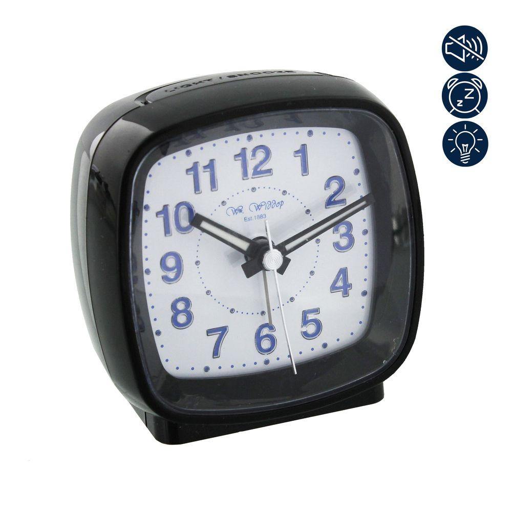Cushion Shape Alarm Clock - Black (Widdop) - Gallery Gifts Online 