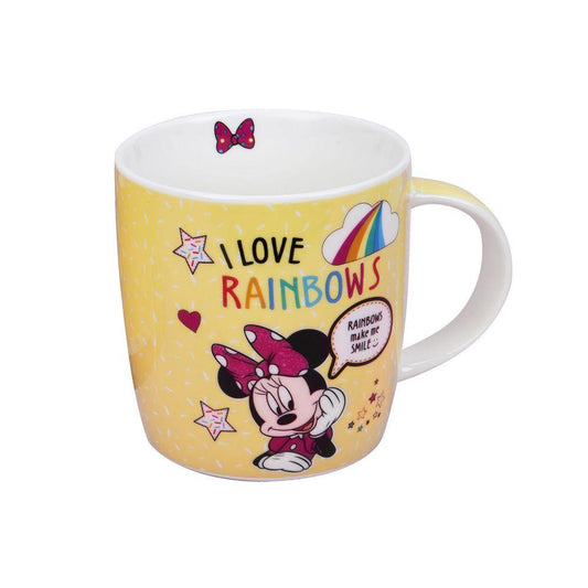 Disney Minnie Mouse Yellow Rainbow Mug (Widdop) - Gallery Gifts Online 