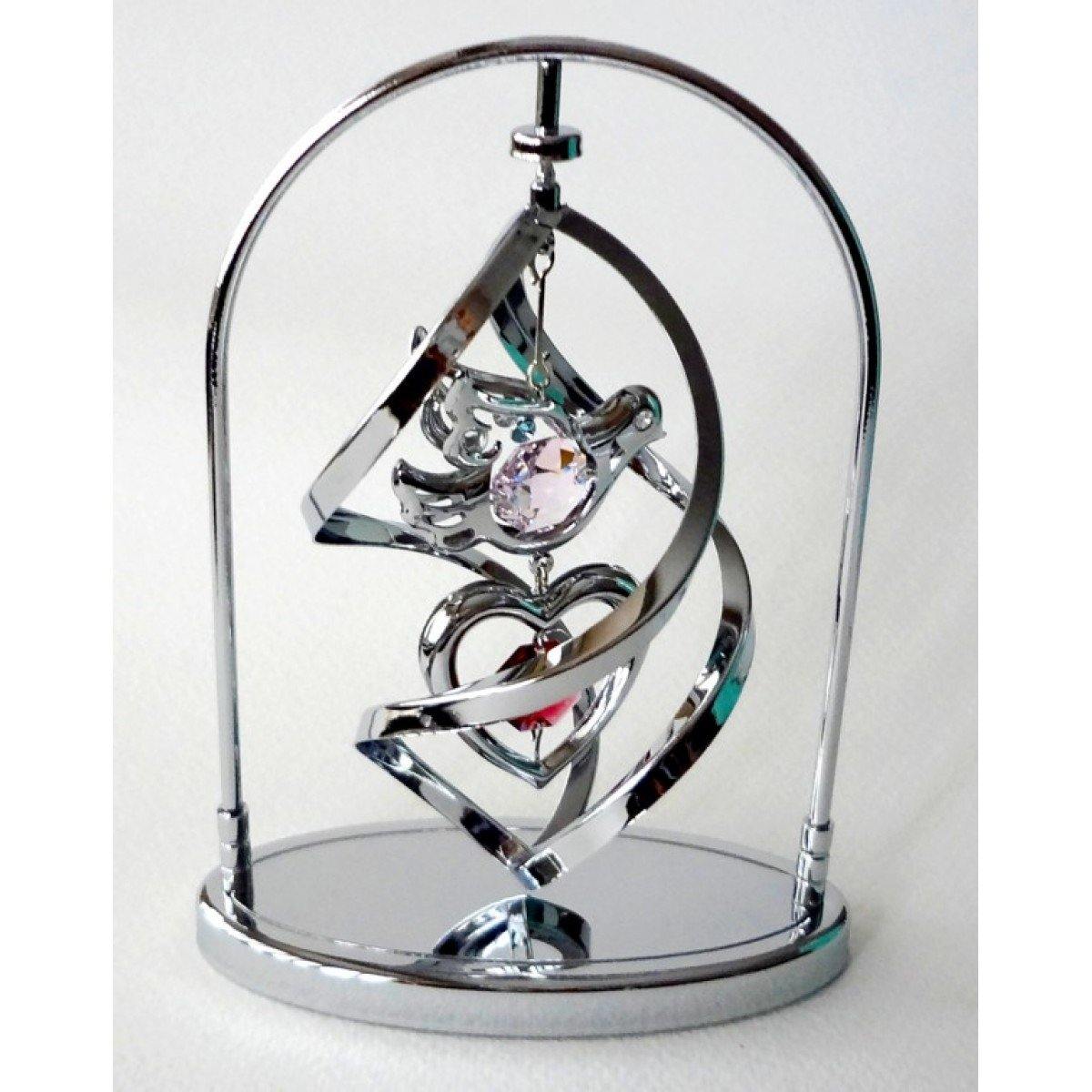 Dove &Heart (Crystal World) - Gallery Gifts Online 