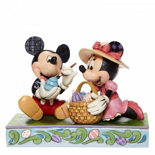 Easter Artistry - Mickey and Minnie Easter Figurine (Disney Traditions by Jim Shore) - Gallery Gifts Online 