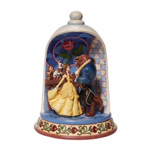 Enchanted Love - Beauty and the Beast Rose Dome Figurine (Disney Traditions by Jim Shore) - Gallery Gifts Online 