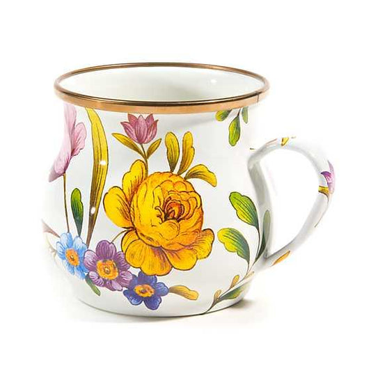 Flower Market Mug - White (Mackenzie Childs) - Gallery Gifts Online 