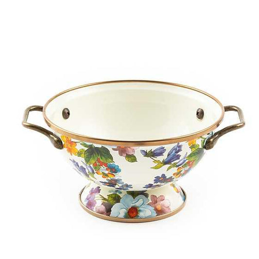 Flower Market Simply Anything Bowl - White (Mackenzie Childs) - Gallery Gifts Online 